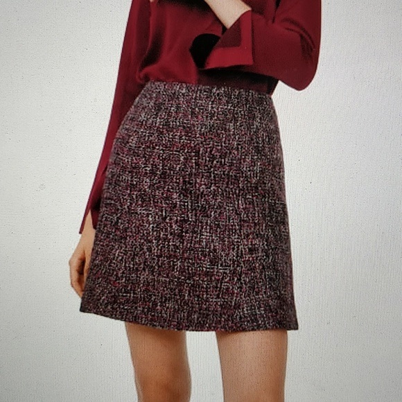 Jackets & Blazers - Club Monaco Wool Blend Alvara Skirt Pink & Black - size 2